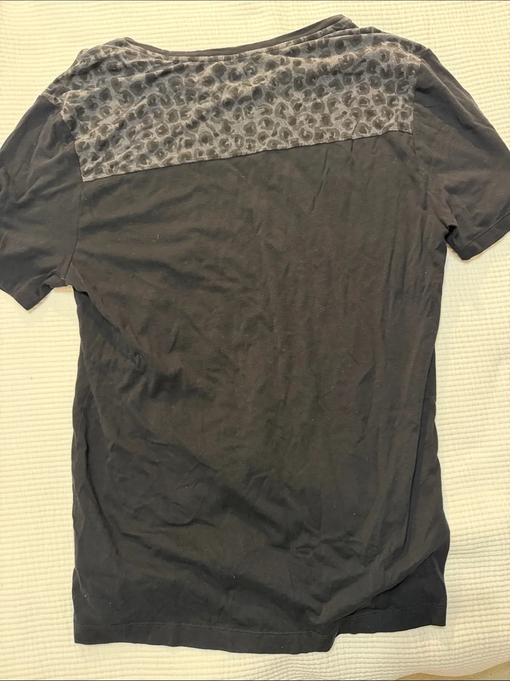 GUCCI Black Short-Sleeve Tee with Patterned Chest Pocket